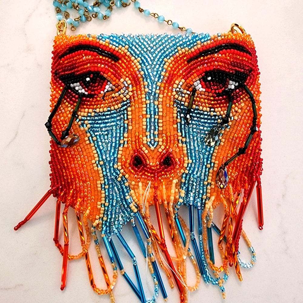 Rachel Ellenbogen Hand Beaded Purse